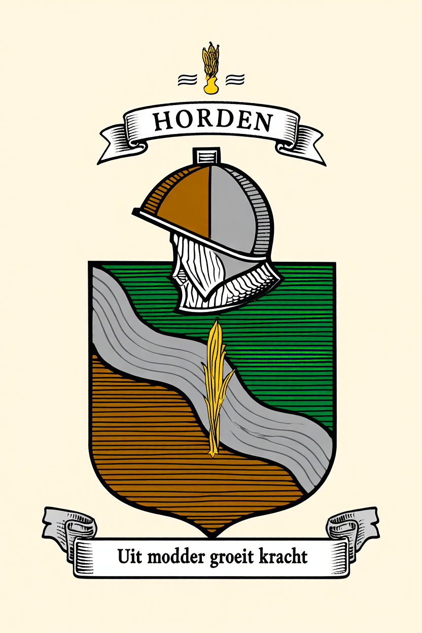 Familiewapen van de achternaam HORDEN (vergrendeld)