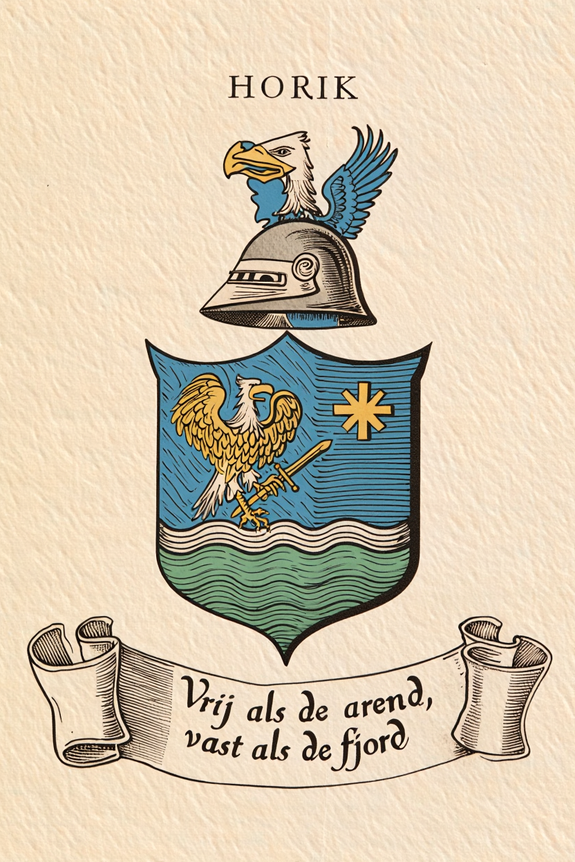 Familiewapen van de achternaam HORIK (vergrendeld)
