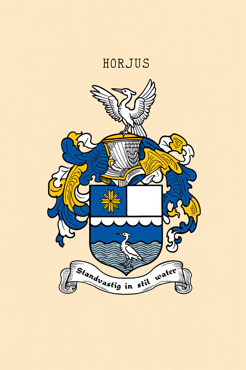 Familiewapen van de achternaam HORJUS (vergrendeld)