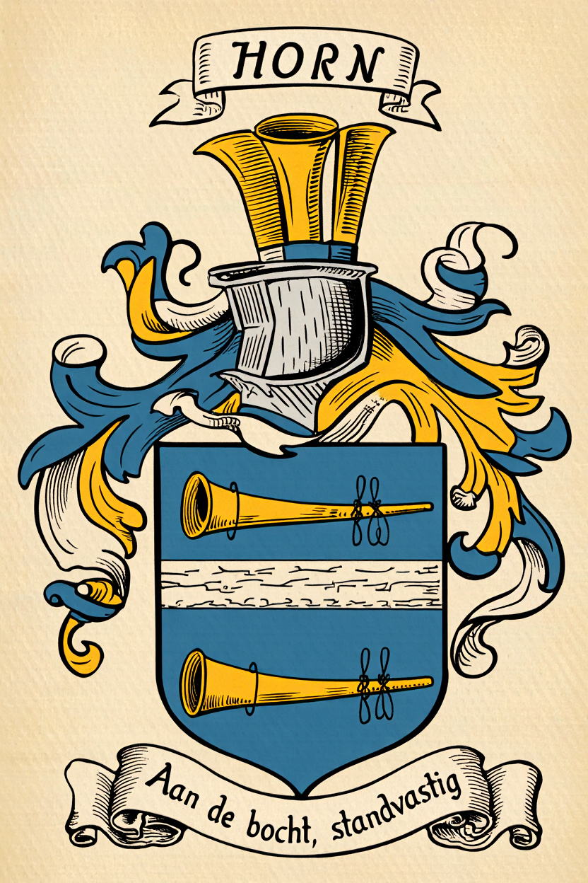 Familiewapen van de achternaam HORN