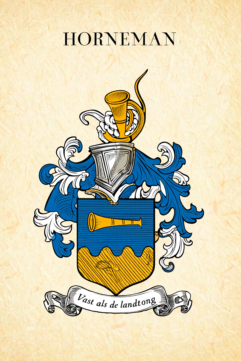 Familiewapen van de achternaam HORNEMAN