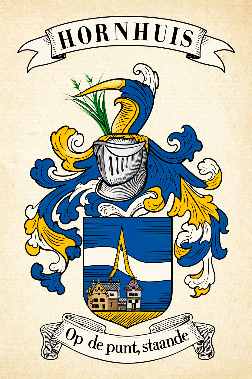 Familiewapen van de achternaam HORNHUIS