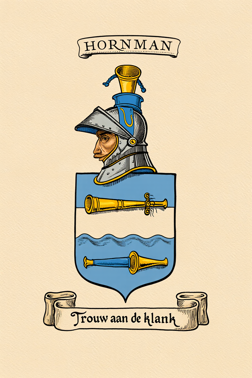 Familiewapen van de achternaam HORNMAN