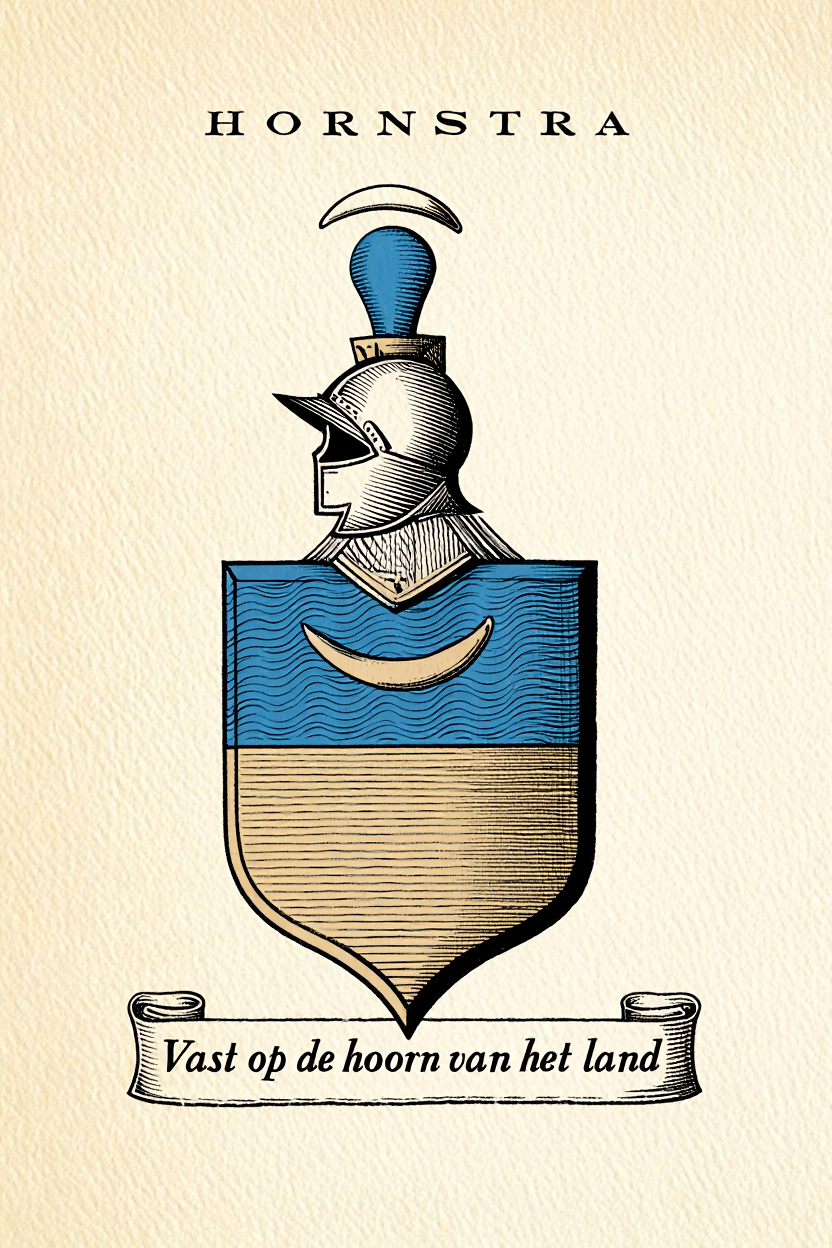 Familiewapen van de achternaam HORNSTRA