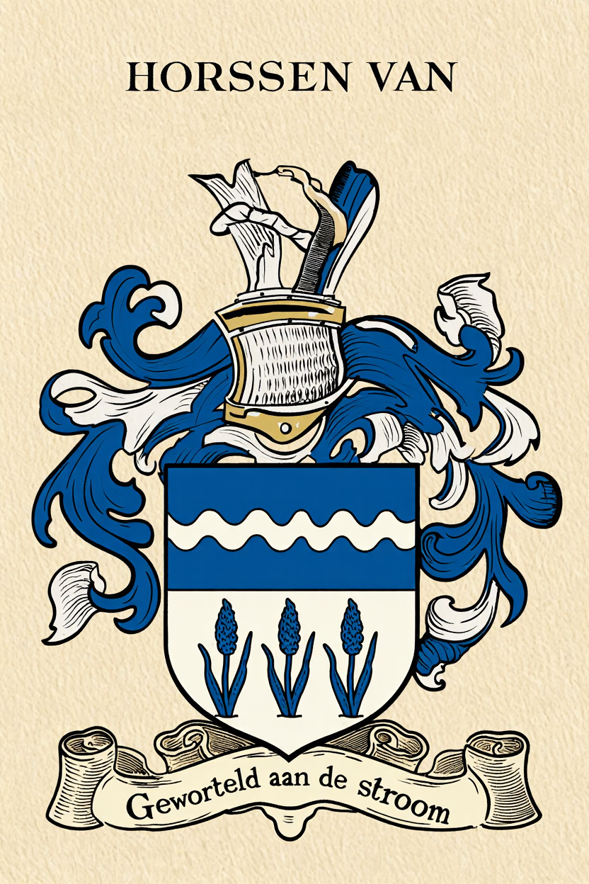 Familiewapen van de achternaam HORSSEN VAN (vergrendeld)