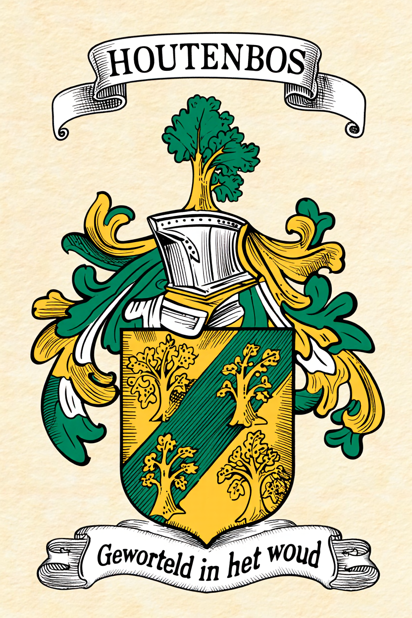 Familiewapen van de achternaam HOUTENBOS
