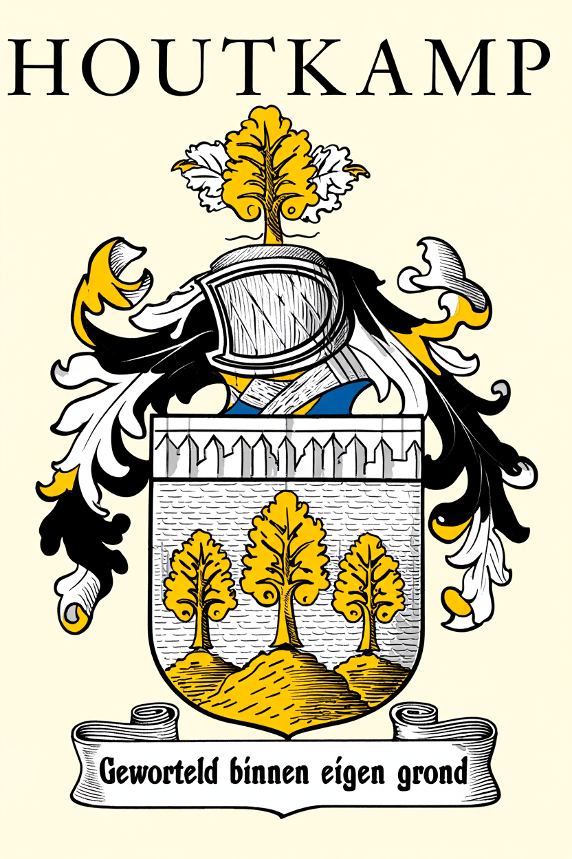 Familiewapen van de achternaam HOUTKAMP