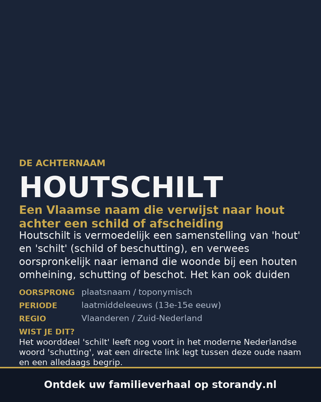 Familiewapen van de achternaam HOUTSCHILT (vergrendeld)