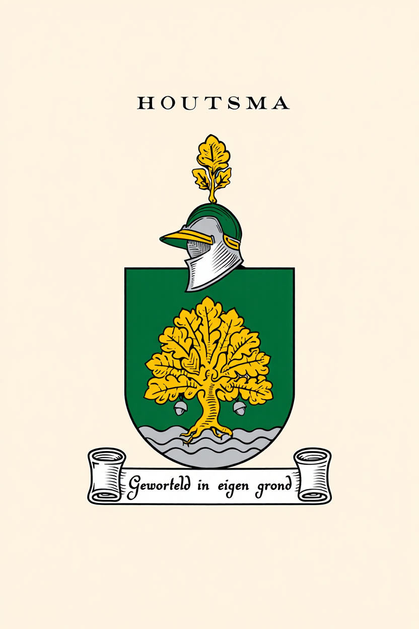 Familiewapen van de achternaam HOUTSMA