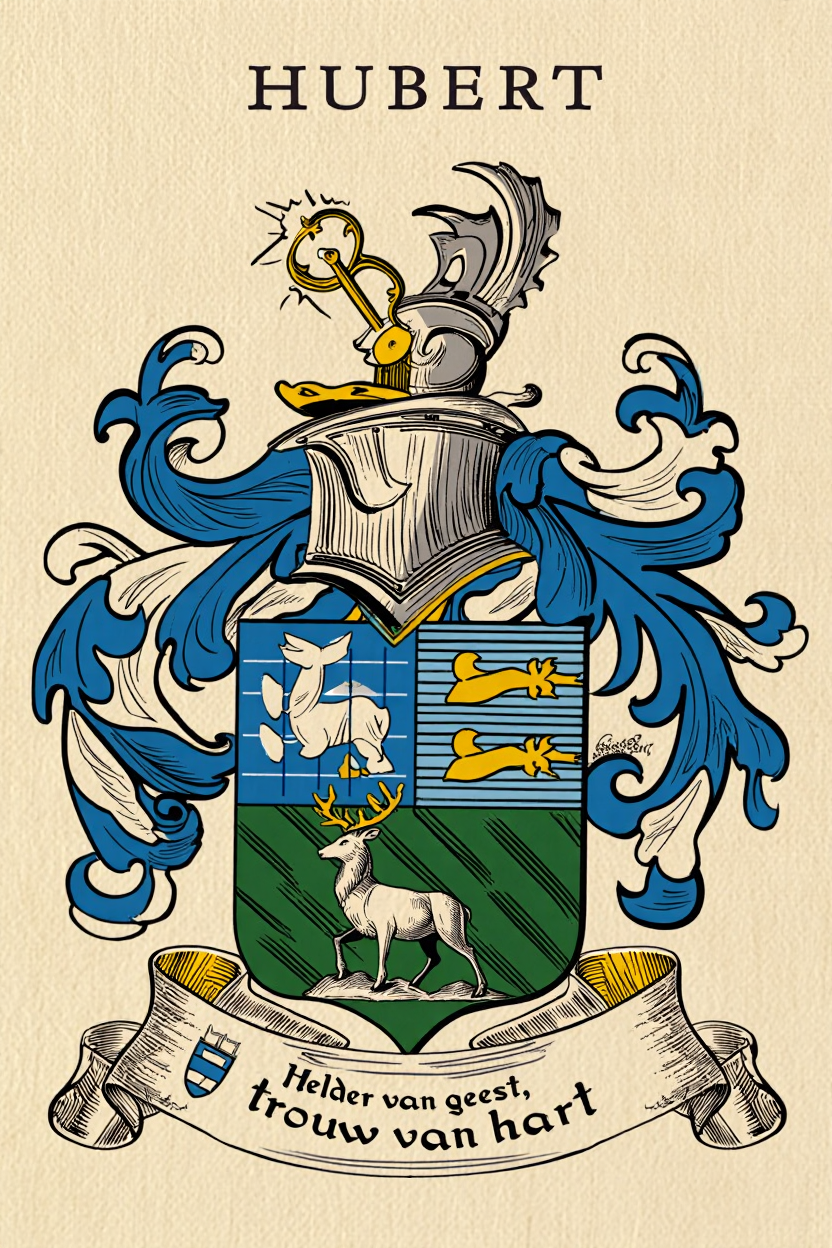 Familiewapen van de achternaam HUBERT