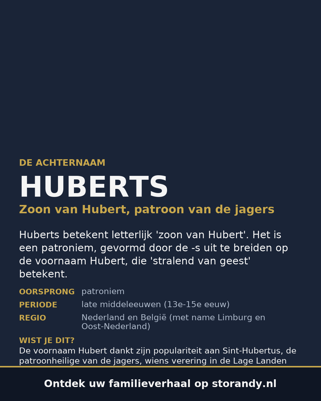 Familiewapen van de achternaam HUBERTS