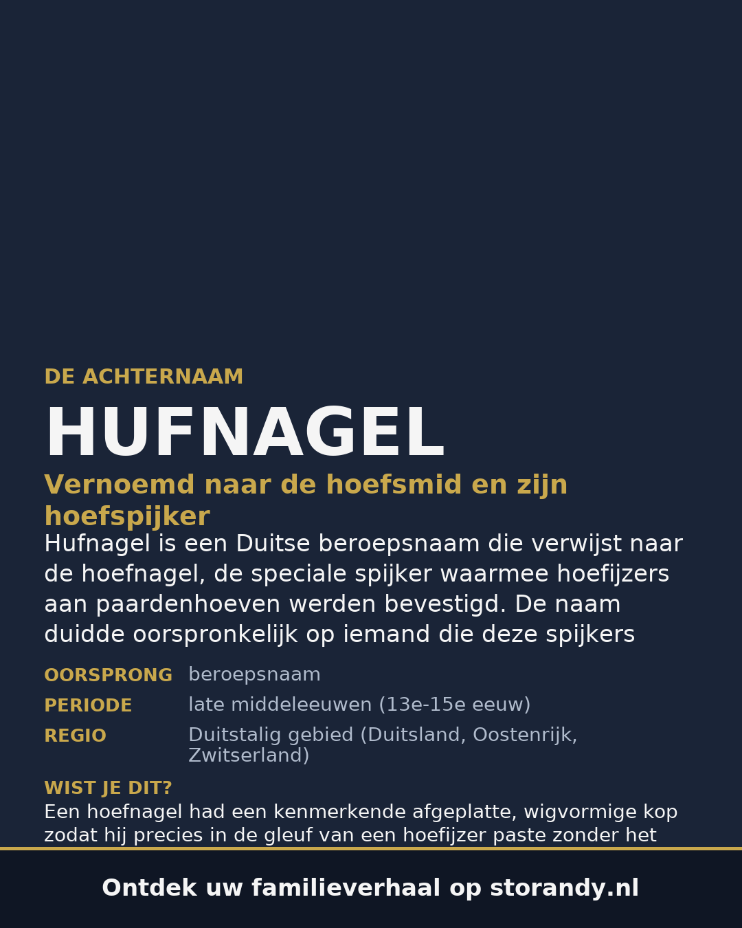 Familiewapen van de achternaam HUFNAGEL