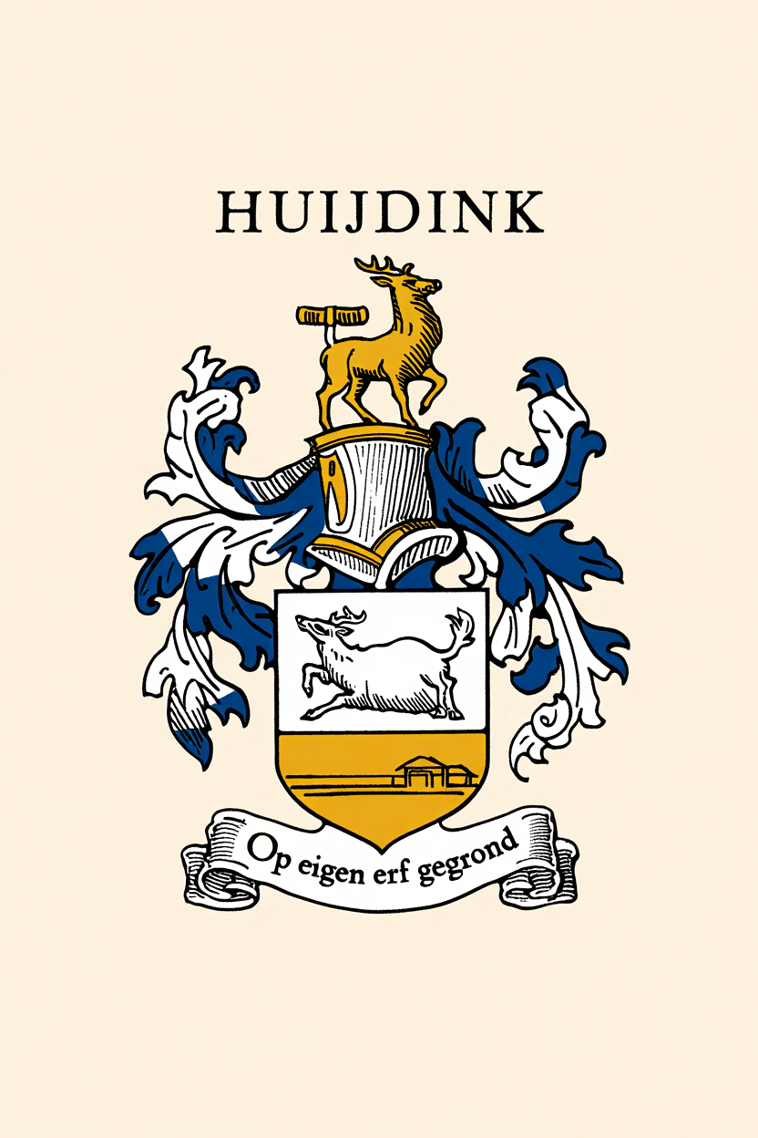 Familiewapen van de achternaam HUIJDINK