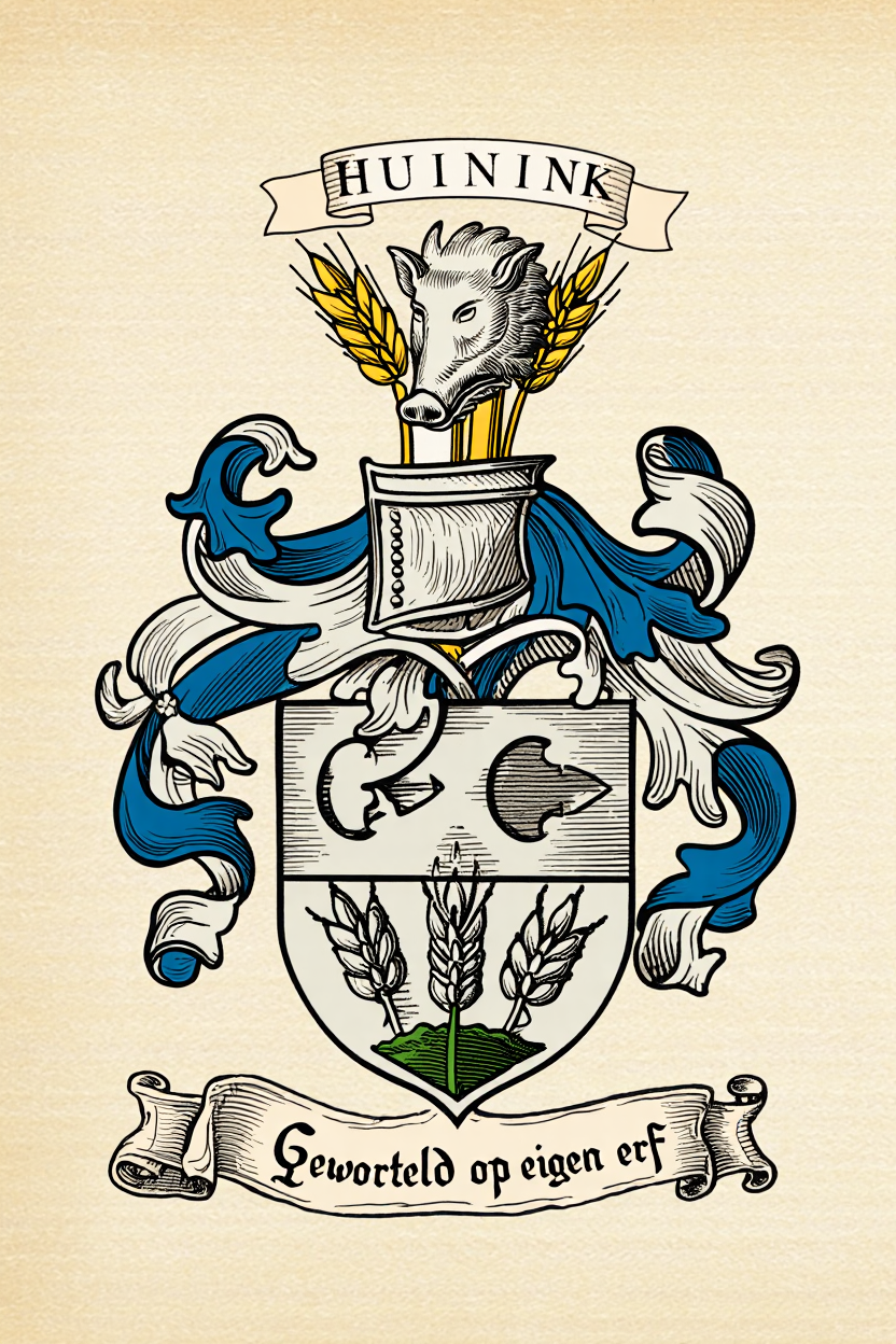 Familiewapen van de achternaam HUININK