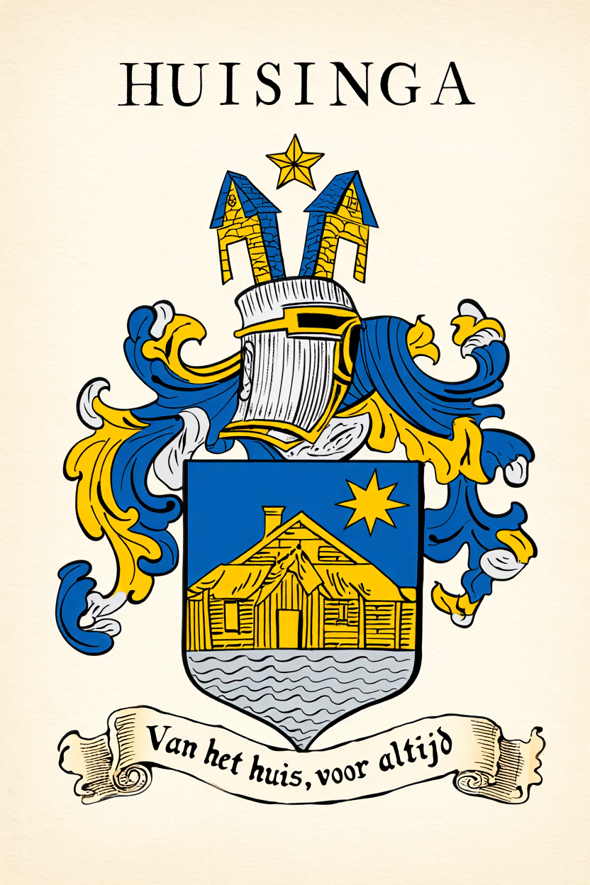 Familiewapen van de achternaam HUISINGA