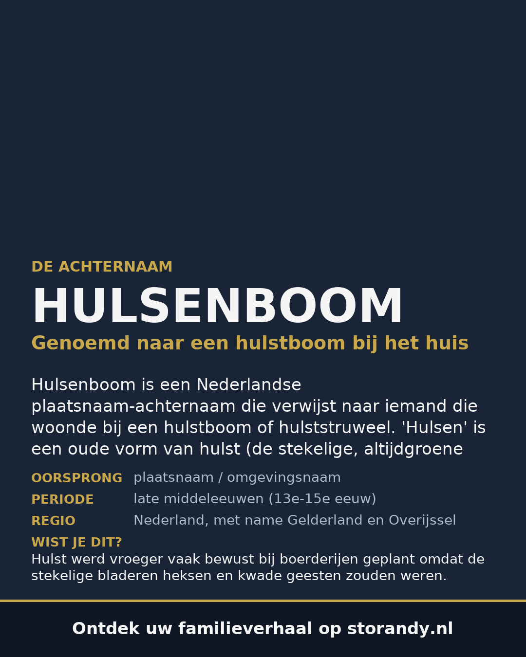 Familiewapen van de achternaam HULSENBOOM