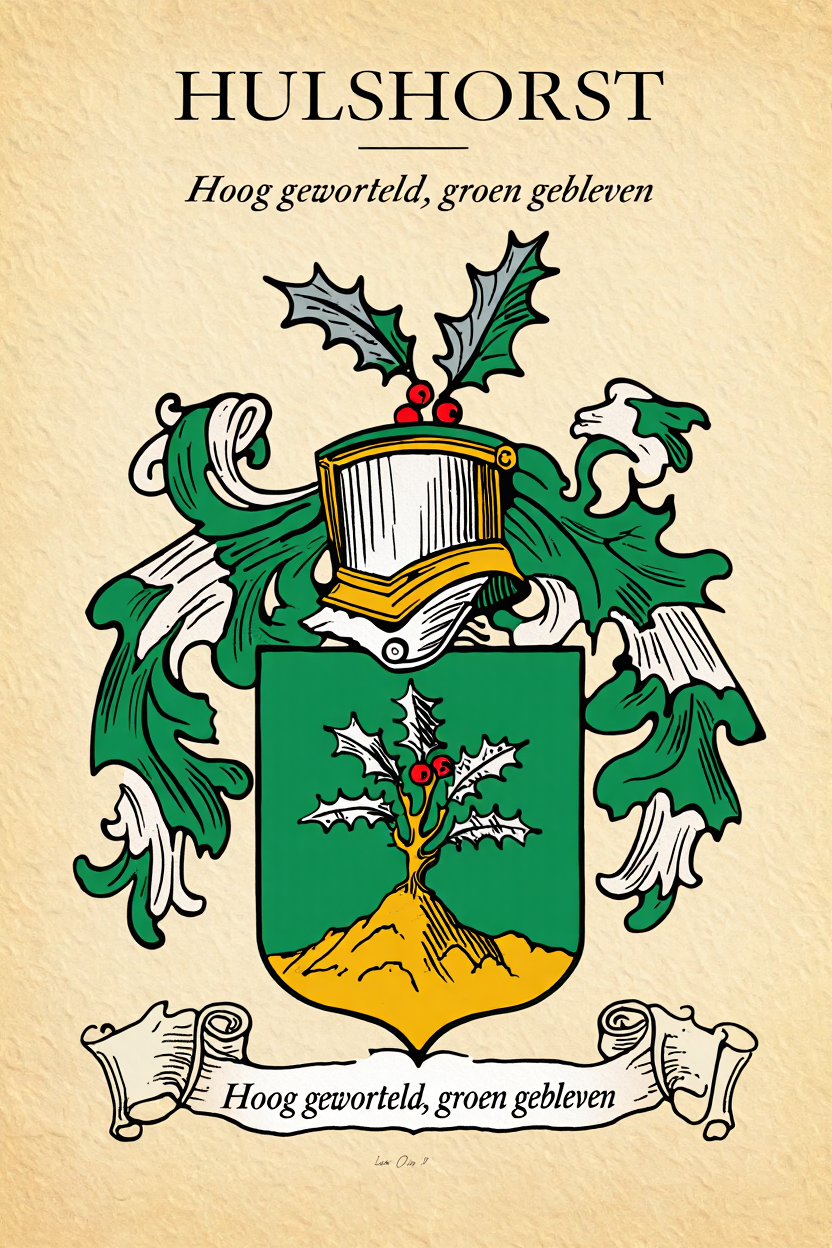 Familiewapen van de achternaam HULSHORST