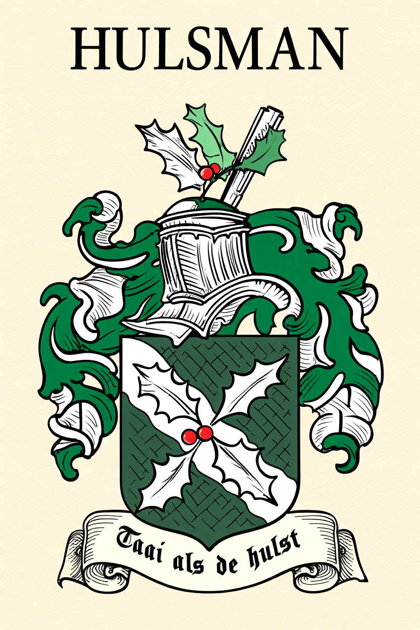 Familiewapen van de achternaam HULSMAN