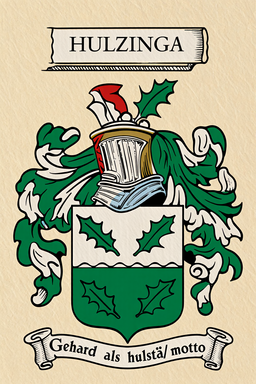 Familiewapen van de achternaam HULZINGA