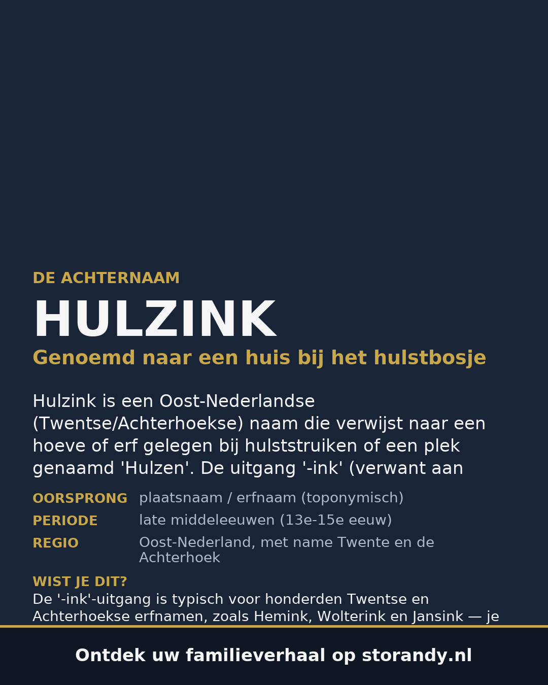 Familiewapen van de achternaam HULZINK