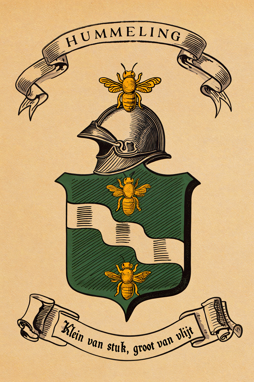 Familiewapen van de achternaam HUMMELING (vergrendeld)