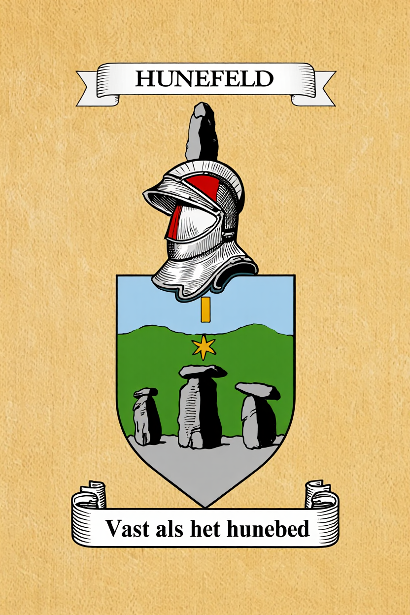 Familiewapen van de achternaam HUNEFELD
