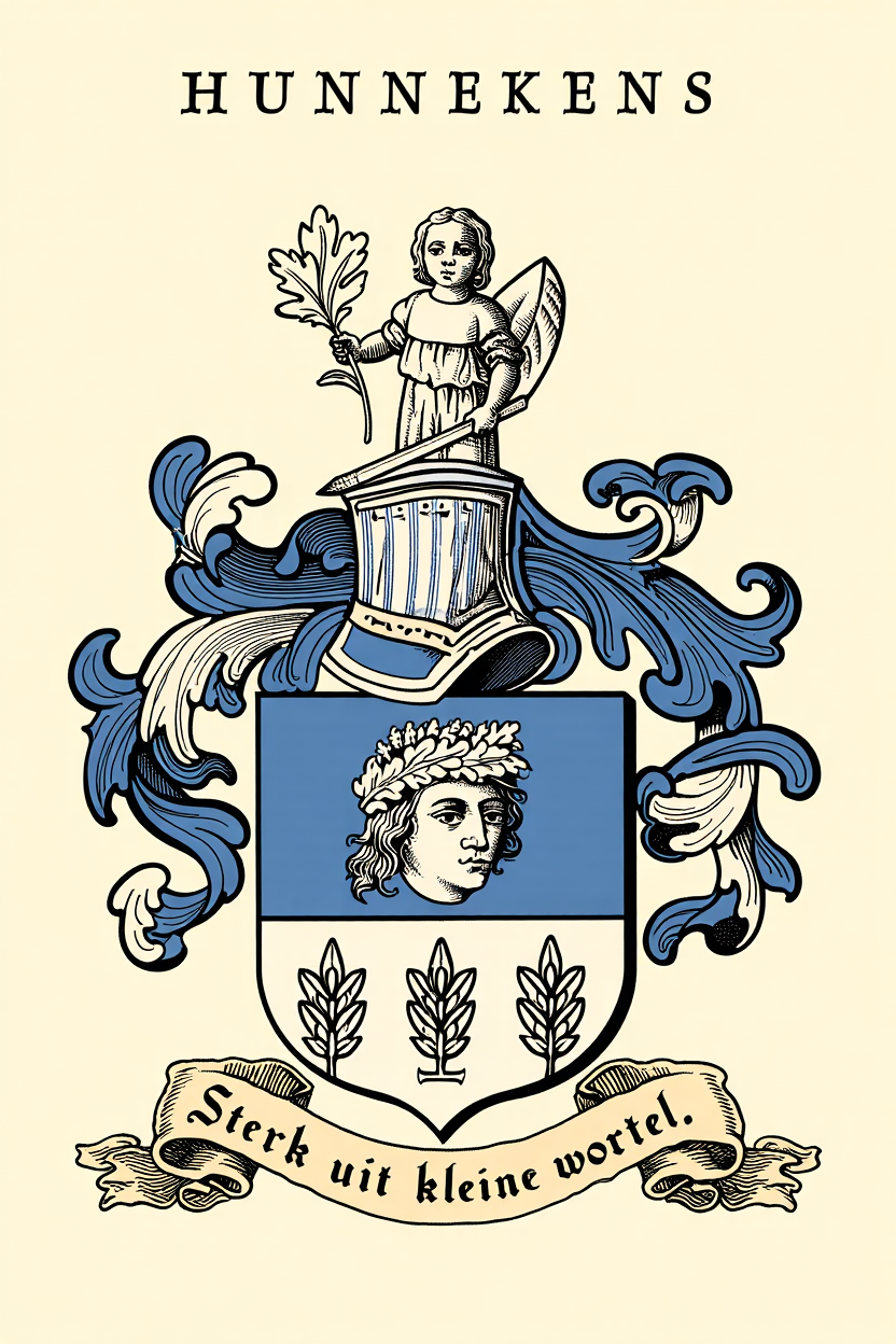 Familiewapen van de achternaam HUNNEKENS
