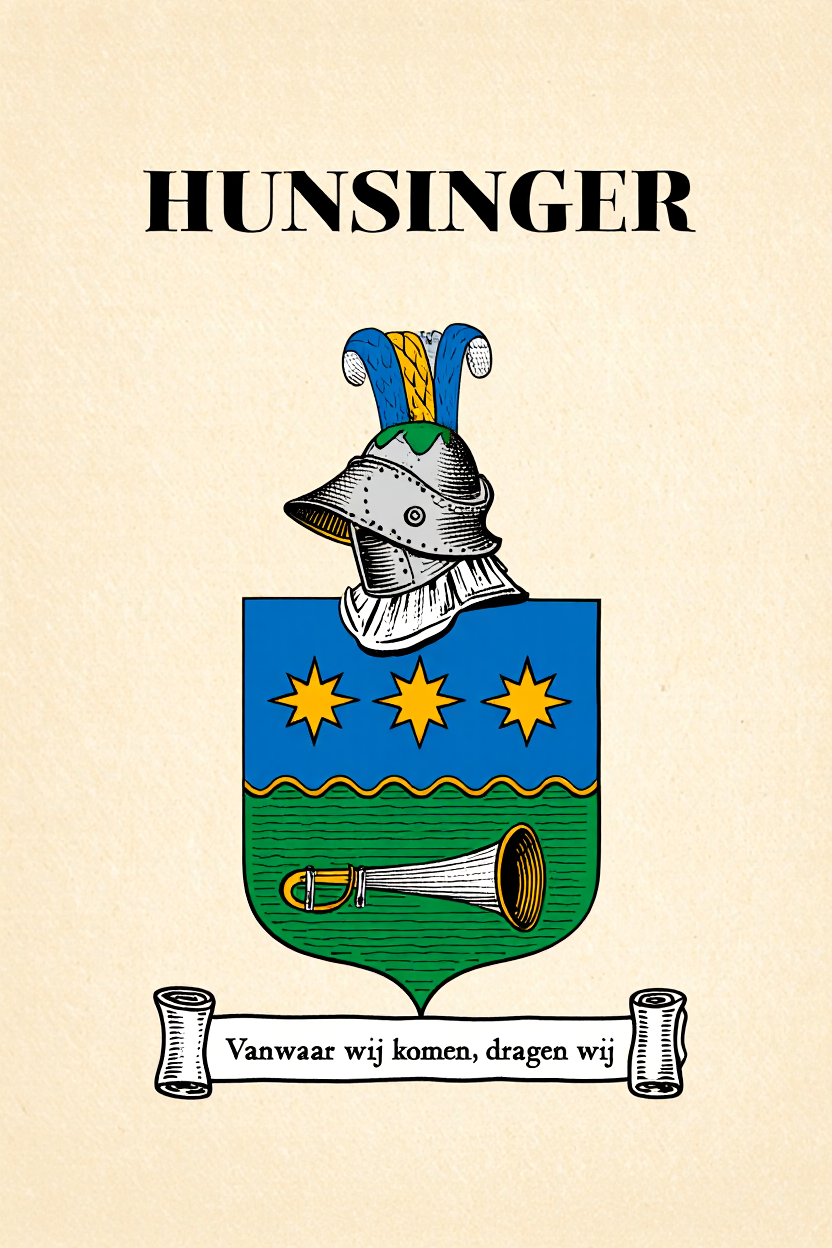 Familiewapen van de achternaam HUNSINGER