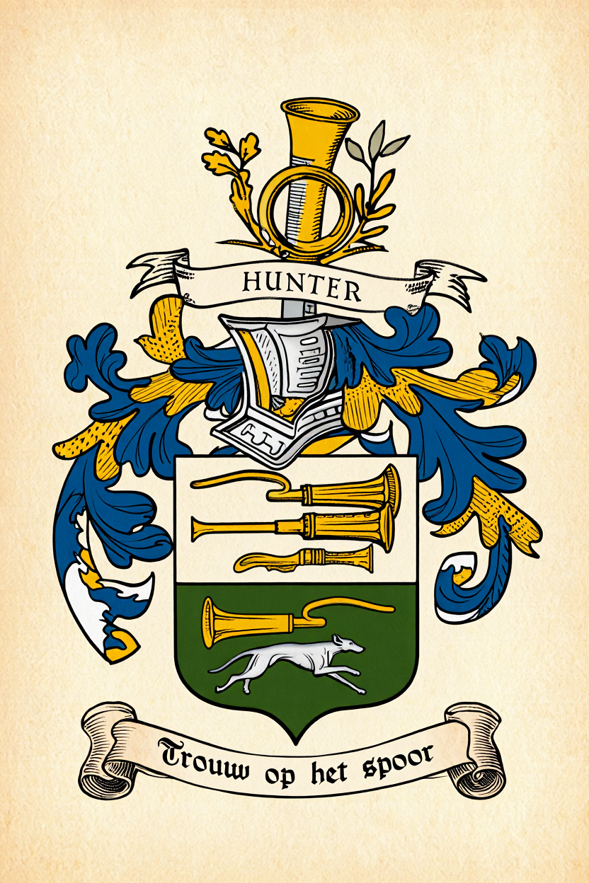 Familiewapen van de achternaam HUNTER