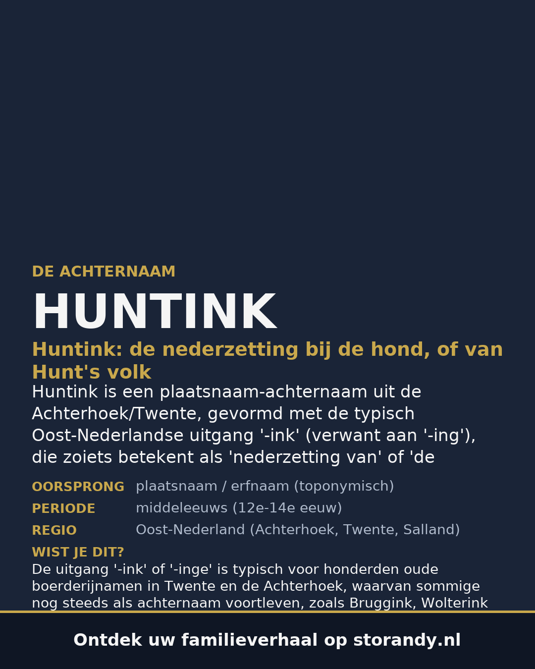 Familiewapen van de achternaam HUNTINK