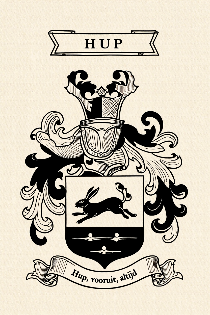 Familiewapen van de achternaam HUP