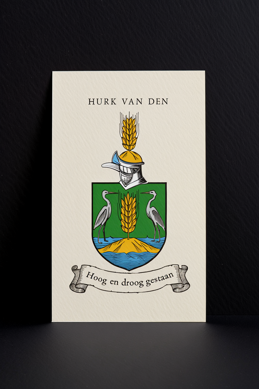 Familiewapen van de achternaam HURK VAN DEN