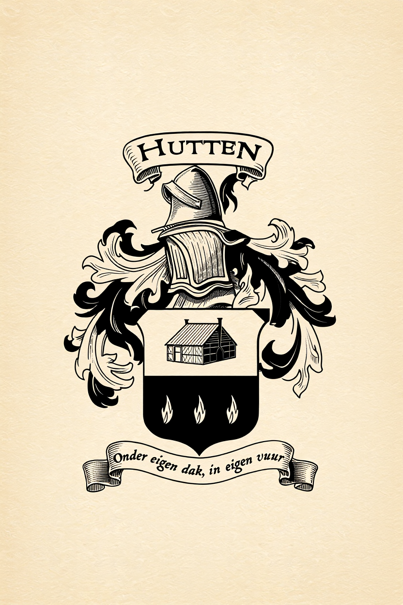 Familiewapen van de achternaam HUTTEN