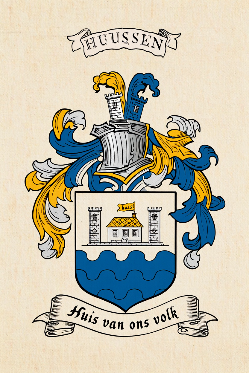 Familiewapen van de achternaam HUUSSEN
