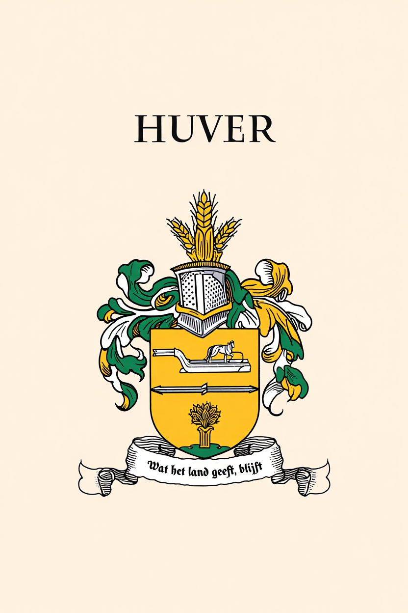 Familiewapen van de achternaam HUVER