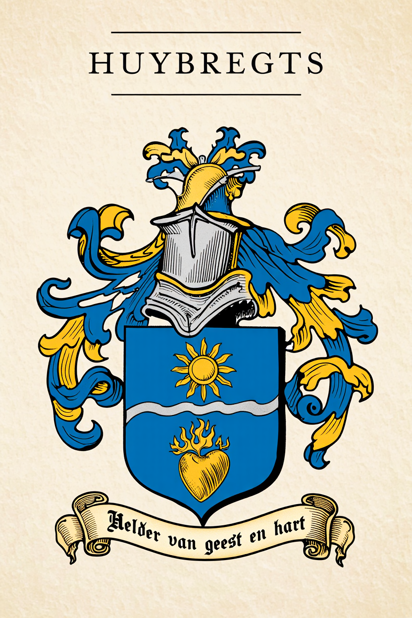 Familiewapen van de achternaam HUYBREGTS