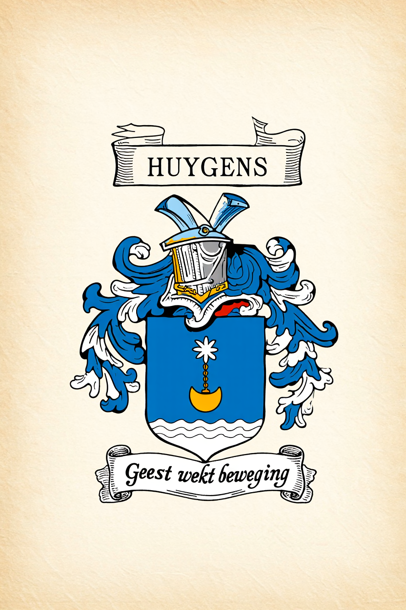 Familiewapen van de achternaam HUYGENS (vergrendeld)