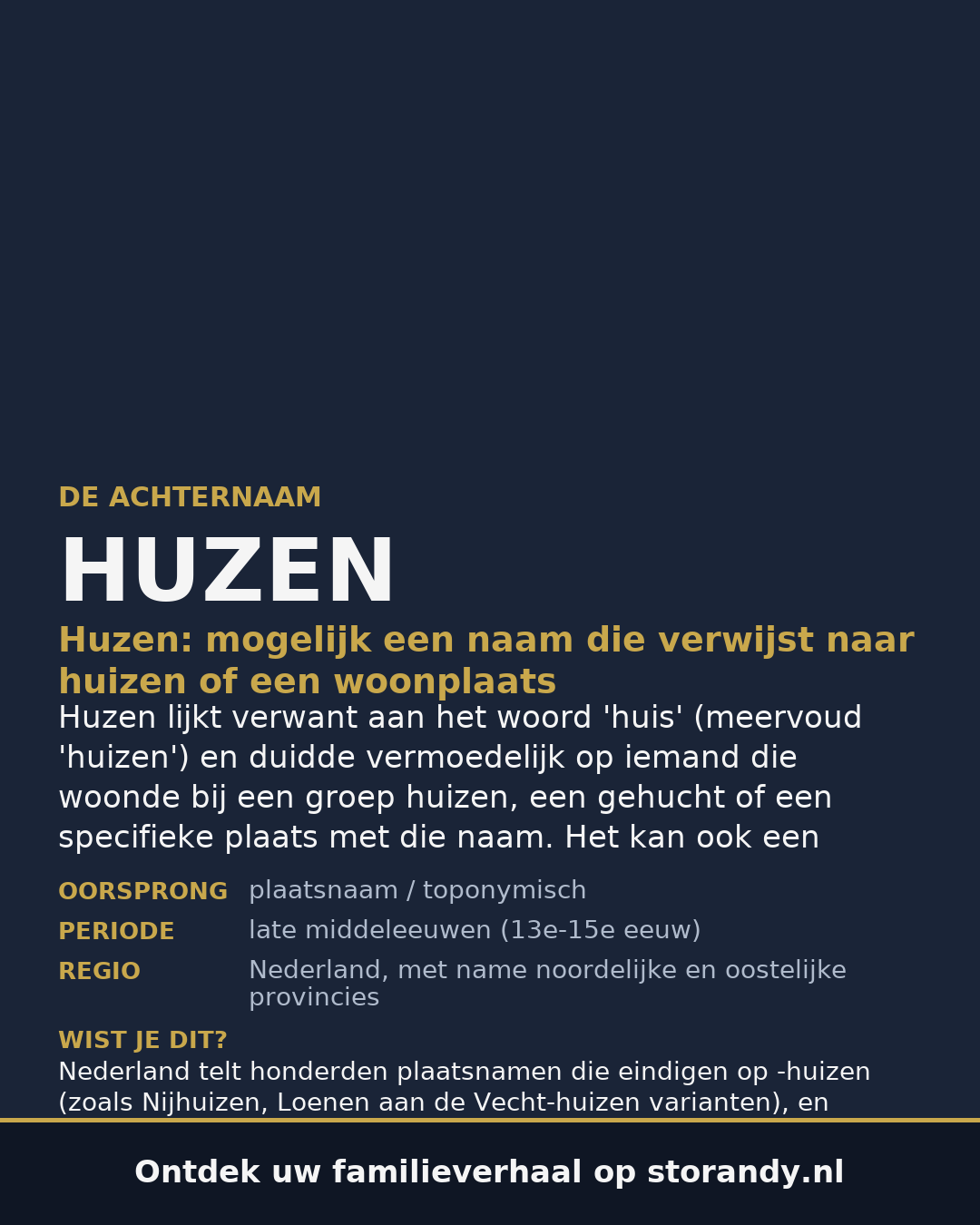 Familiewapen van de achternaam HUZEN