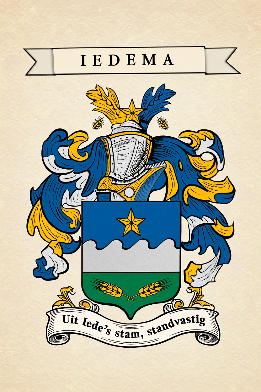 Familiewapen van de achternaam IEDEMA
