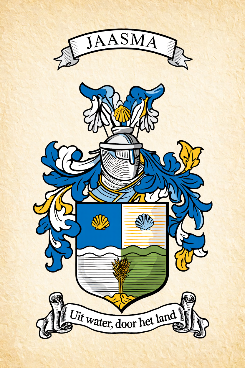 Familiewapen van de achternaam JAASMA