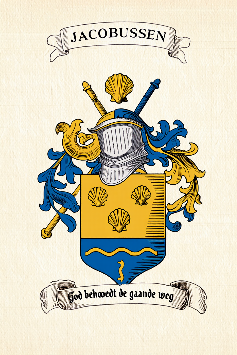 Familiewapen van de achternaam JACOBUSSEN