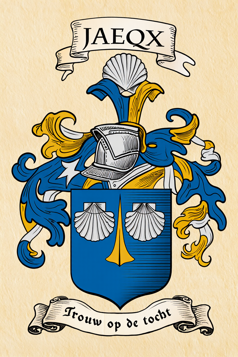 Familiewapen van de achternaam JAEQX