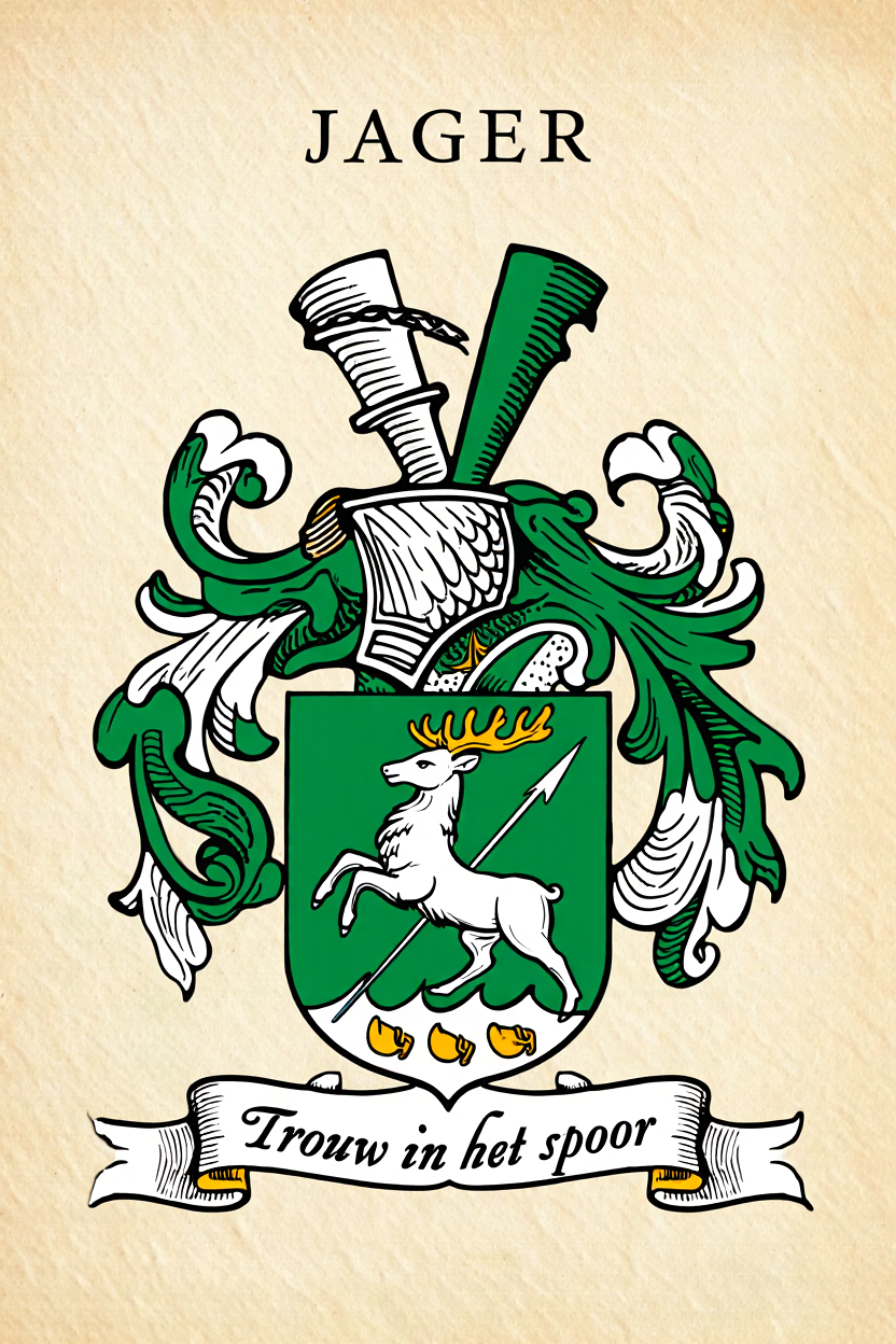 Familiewapen van de achternaam JAGER