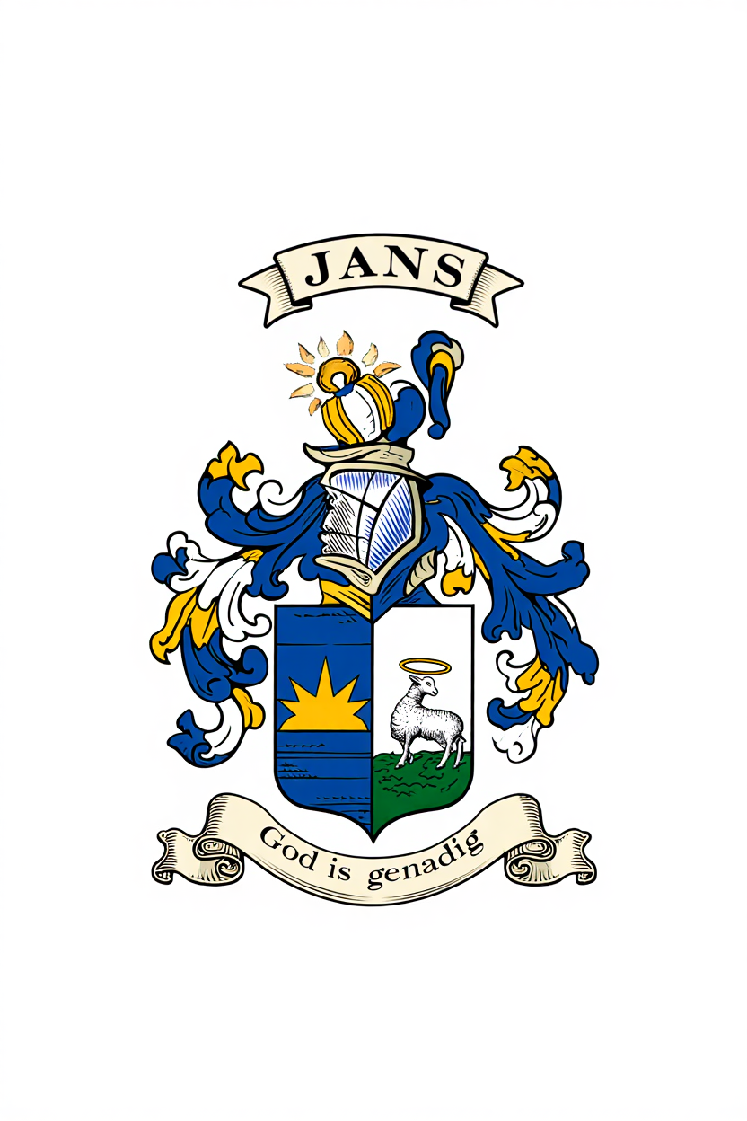 Familiewapen van de achternaam JANS (vergrendeld)