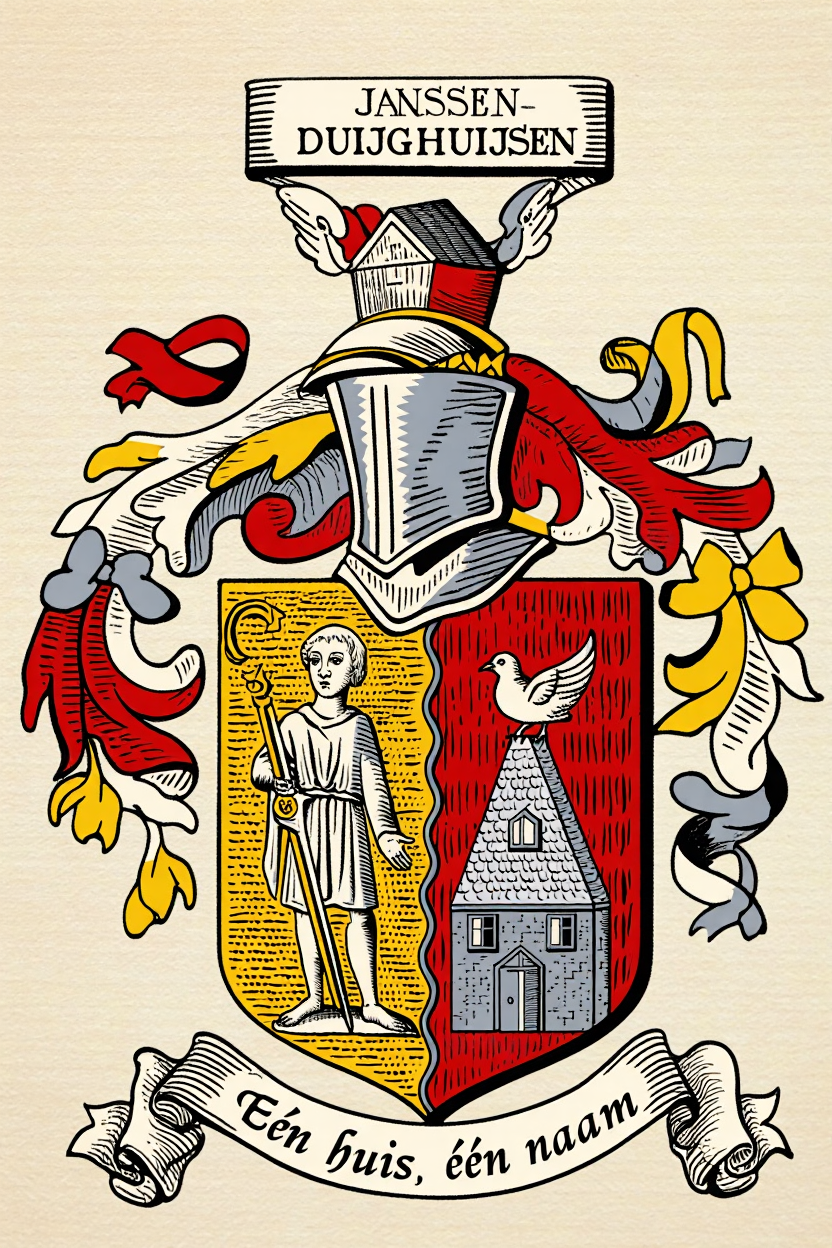 Familiewapen van de achternaam JANSSEN DUIJGHUIJSEN