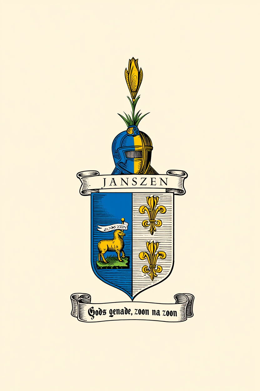 Familiewapen van de achternaam JANSZEN (vergrendeld)