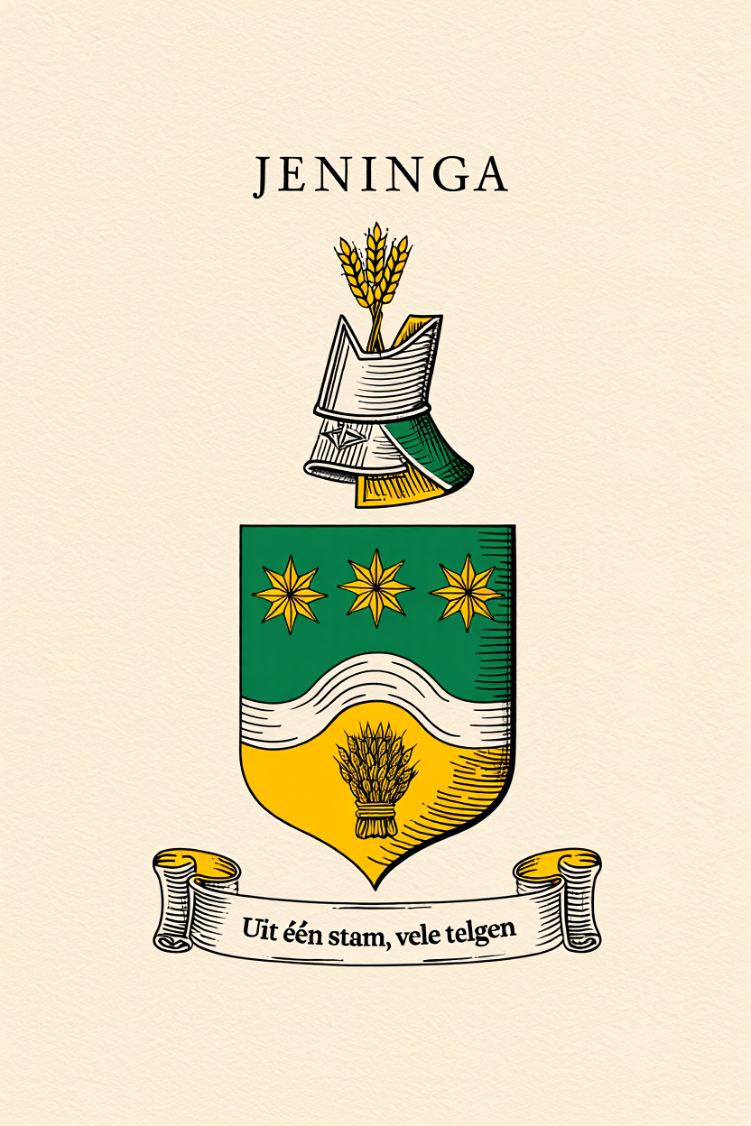 Familiewapen van de achternaam JENINGA