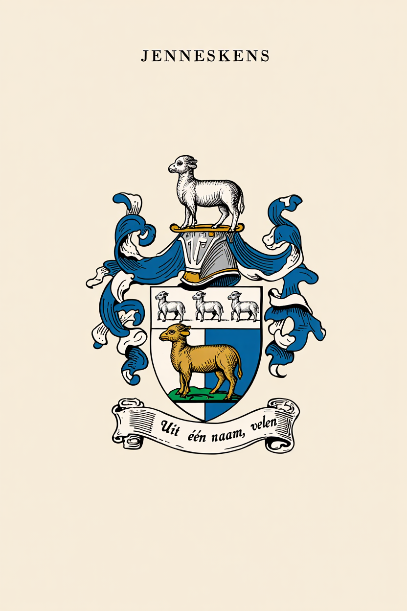 Familiewapen van de achternaam JENNESKENS (vergrendeld)