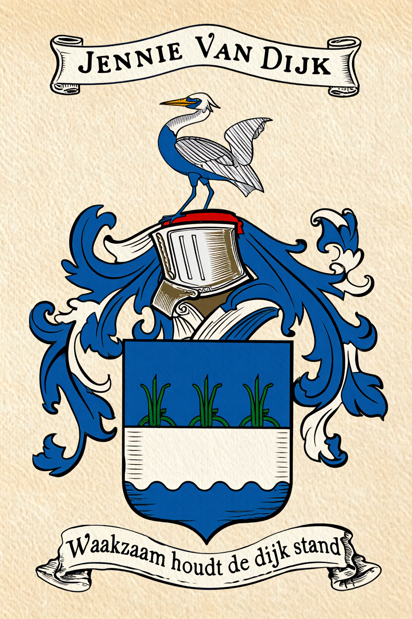 Familiewapen van de achternaam JENNIE VAN DIJK