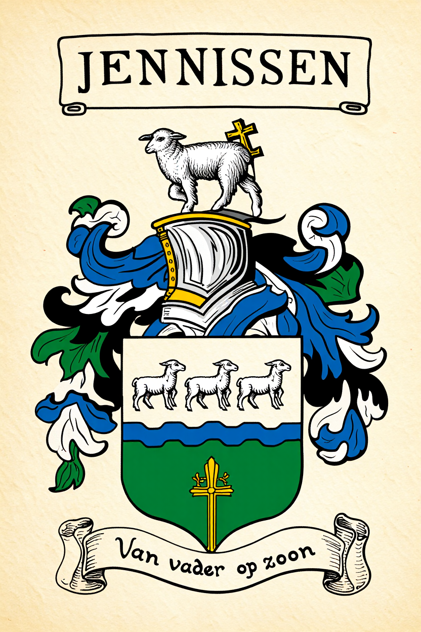 Familiewapen van de achternaam JENNISSEN